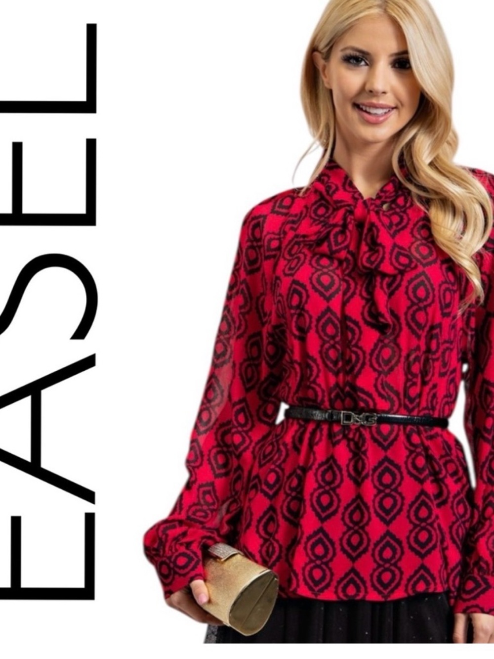 EASEL NWT TOP RUBY RED (R1C) NWT 👠